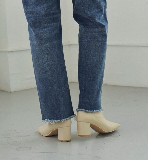 quaranciel「quaranciel: ストレッチ ヒール ショート ブーツ」|ショートブーツ|