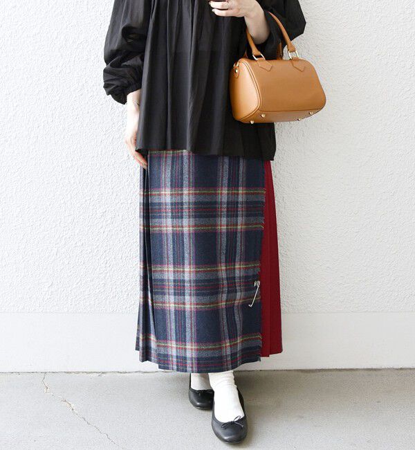 SHIPS any「O'NEIL OF DUBLIN: コンビ キルト スカート 23AW (83cm)」|スカート|