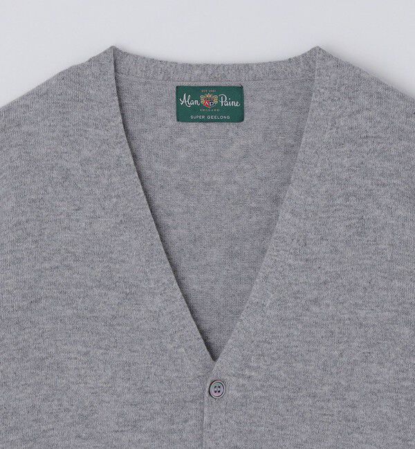 SHIPS「ALAN PAINE: ジーロング ウール 12ゲージ Vネック カーディガン」|カーディガン|
