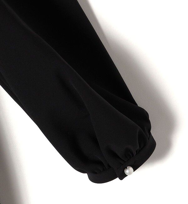 SHIPS for women「〈手洗い可能〉ブラック フォーマル フレア ワンピース（セレモニー対応可）」|ワンピース|