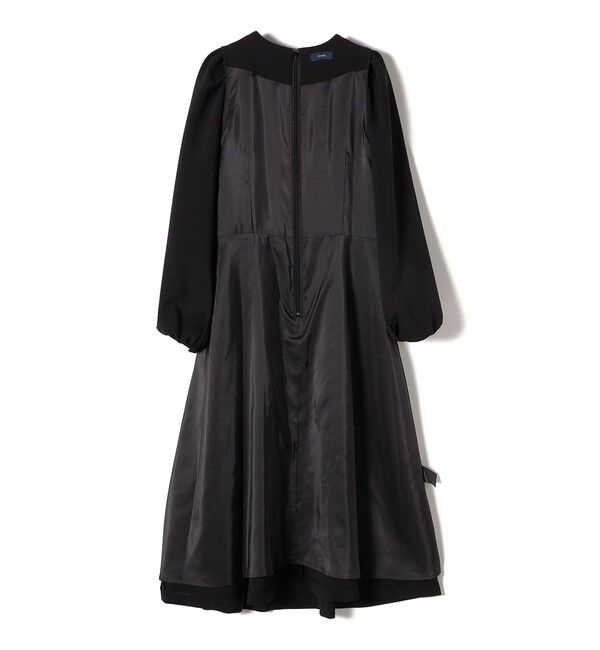 SHIPS for women「〈手洗い可能〉ブラック フォーマル フレア ワンピース（セレモニー対応可）」|ワンピース|