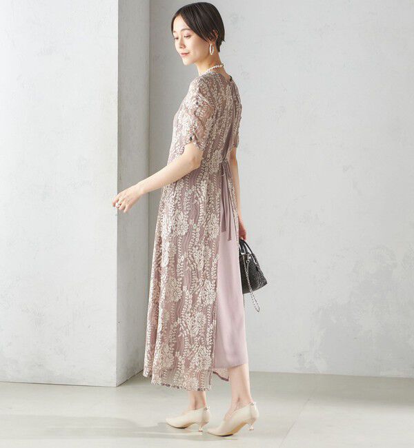 SHIPS for women「little black: パールモチーフ ウェーブ カット パンプス」|パンプス|