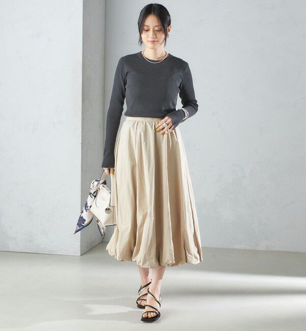 SHIPS for women「〈手洗い可能〉タック バルーン スカート 24SS ◇」|スカート|