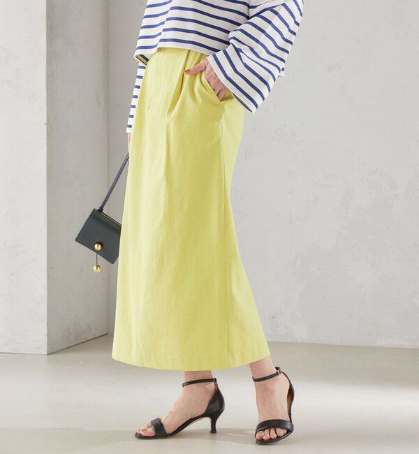 SHIPS for women「〈手洗い可能 / UVカット〉ドライ オックス タック タイト スカート ◇」|スカート|