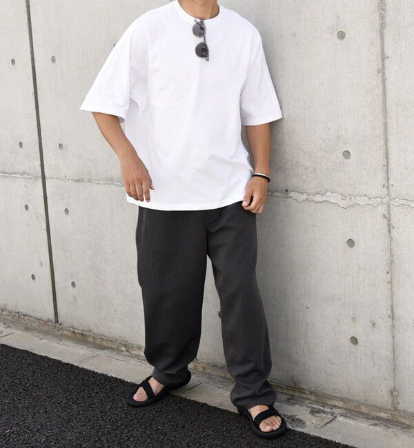 SHIPS any「SHIPS any: バックサイド / スリーブ プリーツ スケアスリーブ ワイド Tシャツ◇」|Tシャツ・カットソー|