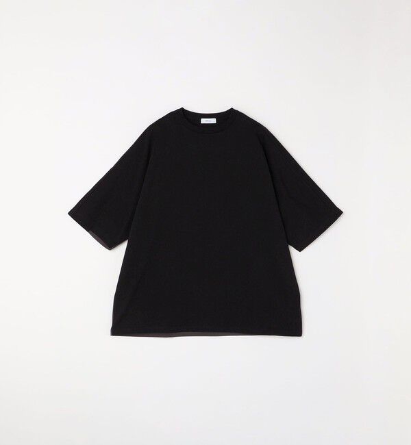 SHIPS any「SHIPS any: バックサイド / スリーブ プリーツ スケアスリーブ ワイド Tシャツ◇」|Tシャツ・カットソー|