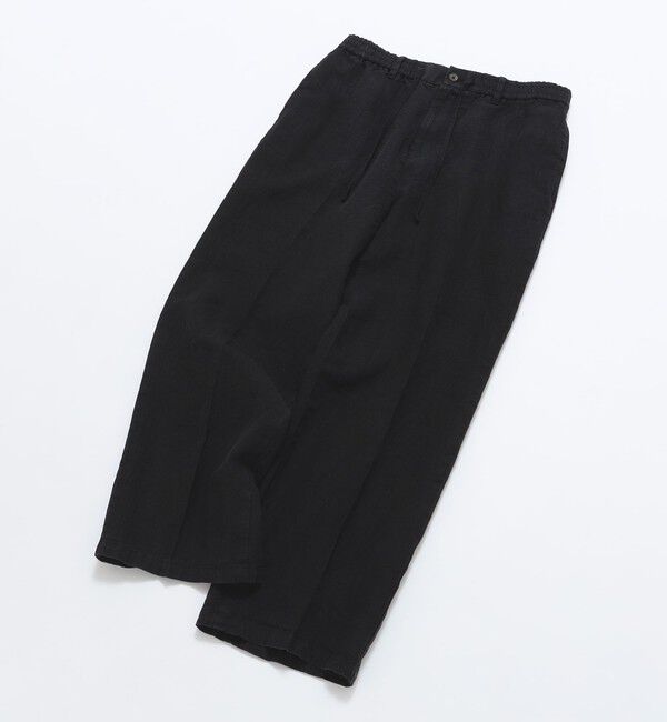 SHIPS「BATEAUX DE SHIPS: リネン ガーメントダイ ワイド イージーパンツ」|チノ|
