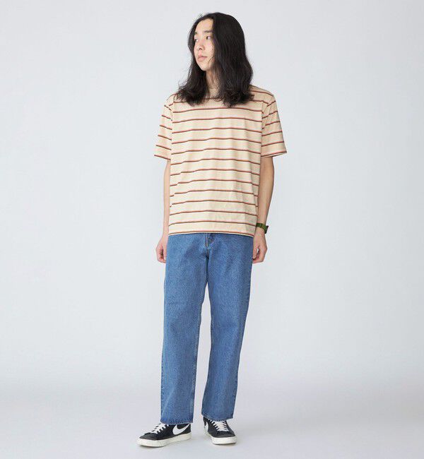 SHIPS「SHIPS: TEXBRID(R) リネン グラデーション ボーダー Tシャツ」|Tシャツ・カットソー|