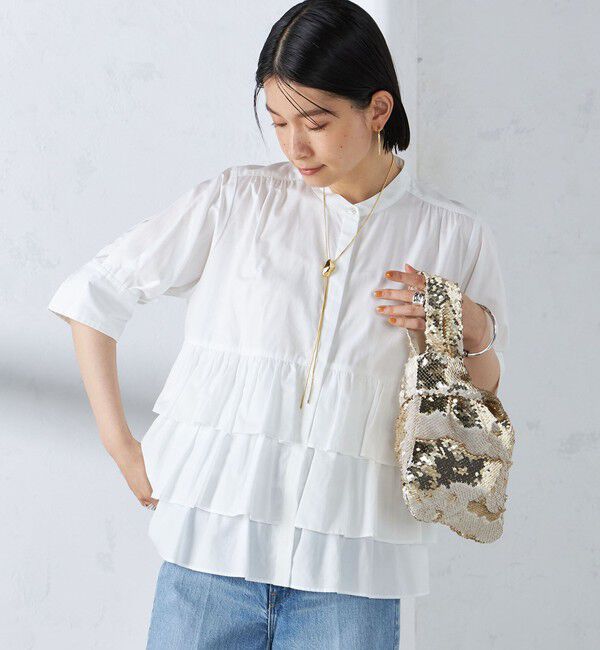 SHIPS for women「troisiemeCHACO:スパンコール バッグ」|ハンドバッグ|