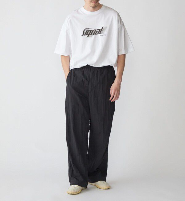 SHIPS「SHIPS:〈遮熱/UVカット/吸水速乾/接触冷感〉SHELTECH(R) ロゴ Tシャツ」|Tシャツ・カットソー|