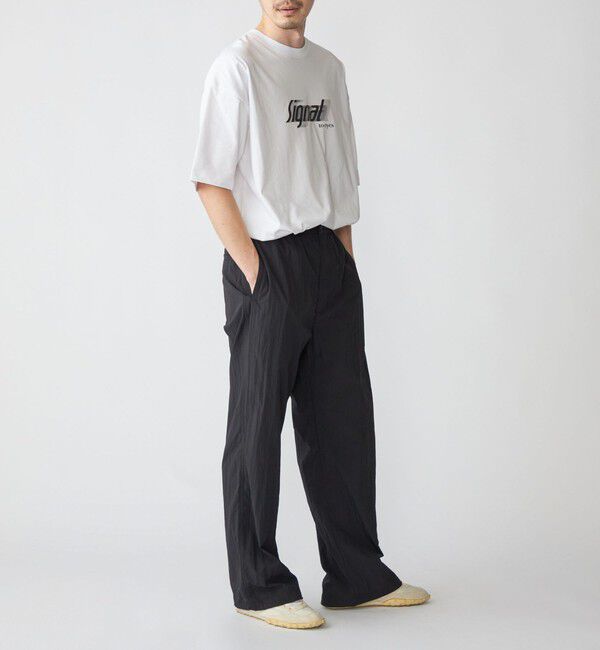 SHIPS「SHIPS:〈遮熱/UVカット/吸水速乾/接触冷感〉SHELTECH(R) ロゴ Tシャツ」|Tシャツ・カットソー|