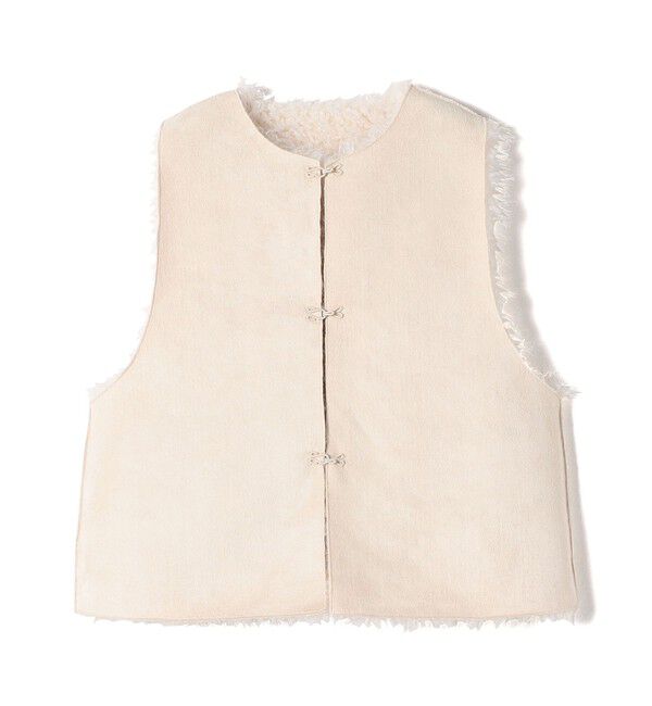 SHIPS for women「リバーシブル フェイクファー ボンディング ジレ」|ベスト・ジレ|