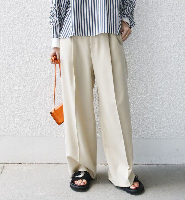 SHIPS for women「ウエスト ベルト デザイン セミワイド パンツ」|その他|