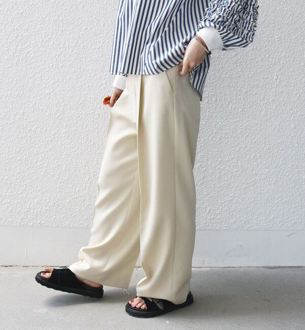 SHIPS for women「ウエスト ベルト デザイン セミワイド パンツ」|その他|