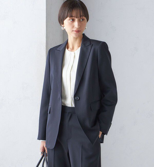 SHIPS for women「タキシード テーラード 1ボタン ジャケット」|テーラードジャケット|