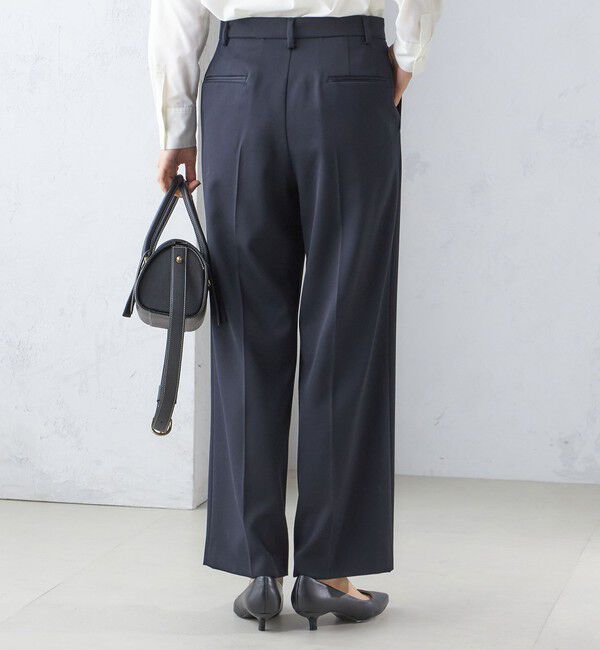 SHIPS for women「タキシード クロス ストレート パンツ」|スラックス|