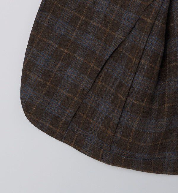SHIPS「【 SHIPS別注】Errico Formicola:ウール ブラウン&times;ブルー チェック ジャケット」|テーラードジャケット|