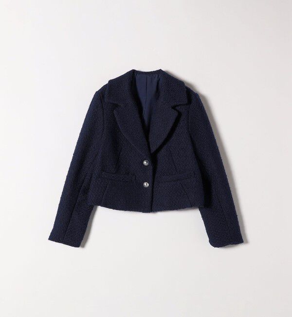 SHIPS any「SHIPS any: モール ツイード ショート テーラード ジャケット」|テーラードジャケット|
