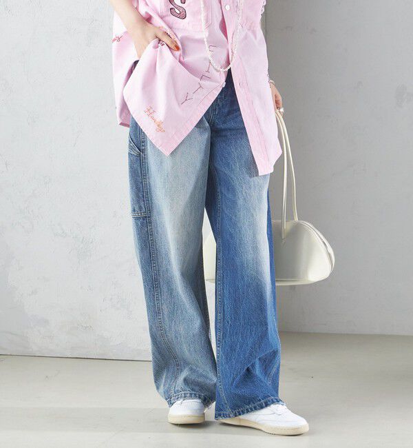 SHIPS for women「【SHIPS別注】WHITE FIELD:デニム ペインター パンツ」|デニム|