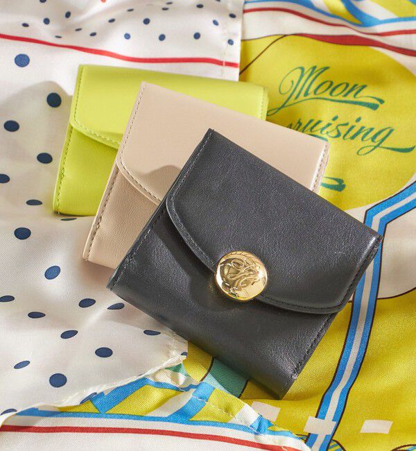 SHIPS for women「イタリアンレザー ゴールドパーツ 二つ折り 財布」|財布|