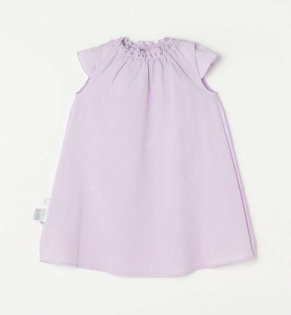 SHIPS any「SHIPS any: シアサッカー フリルカラー ノースリーブ ワンピース <KIDS>」|ワンピース|