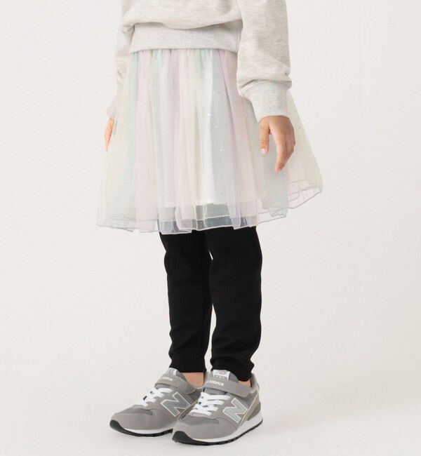 SHIPS Colors 「SHIPS Colors:90～140cm/〈手洗い可能〉チュールギャザースカート◇」|スカート|