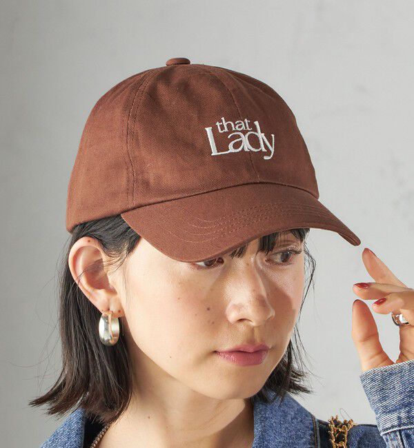 SHIPS for women「that Lady ロゴ キャップ」|その他|ブラウン