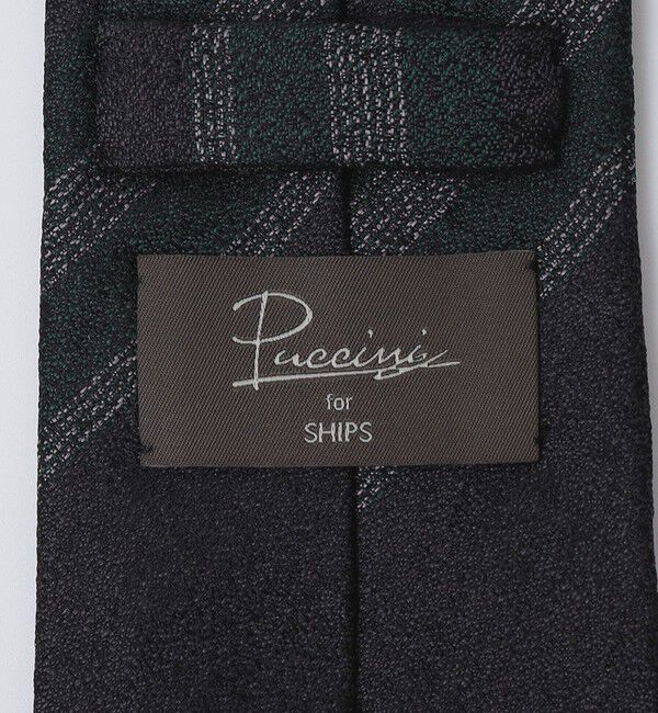 SHIPS「Puccini: シルク ラスティック ストライプ ネクタイ」|ネクタイ・蝶ネクタイ|