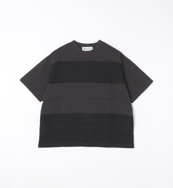 SHIPS「City Ambient Products: フランケン ボーダー Tシャツ」|Tシャツ・カットソー|チャコールグレー