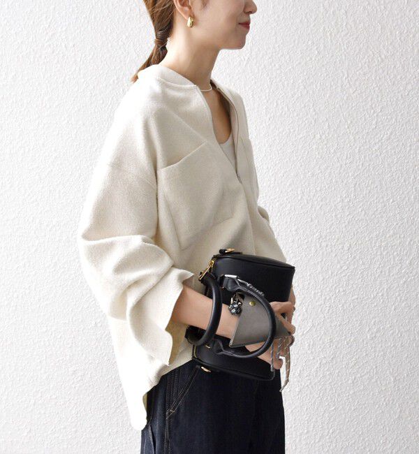 SHIPS any「SHIPS any:〈洗濯機可能〉フリース ライク ハーフジップ ポケット プルオーバー」|Tシャツ・カットソー|