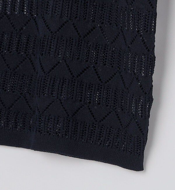 SHIPS「City Ambient Products:〈手洗い可能〉シアー ニット ポロ カーディガン」|カーディガン|