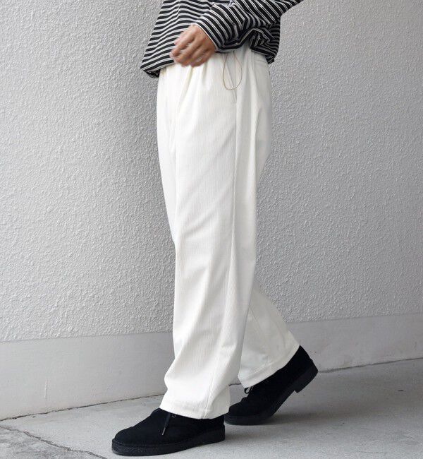 SHIPS any「SHIPS any:〈洗濯機可能〉SOLOTEX(R) コーデュロイ セミワイド イージーパンツ(セットアップ対応)◇」|チノ|