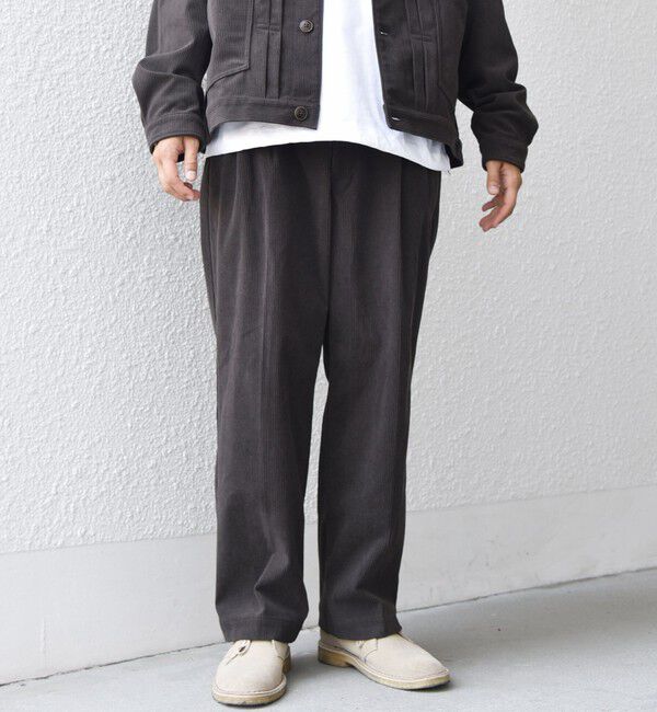 SHIPS any「SHIPS any:〈洗濯機可能〉SOLOTEX(R) コーデュロイ セミワイド イージーパンツ(セットアップ対応)◇」|チノ|