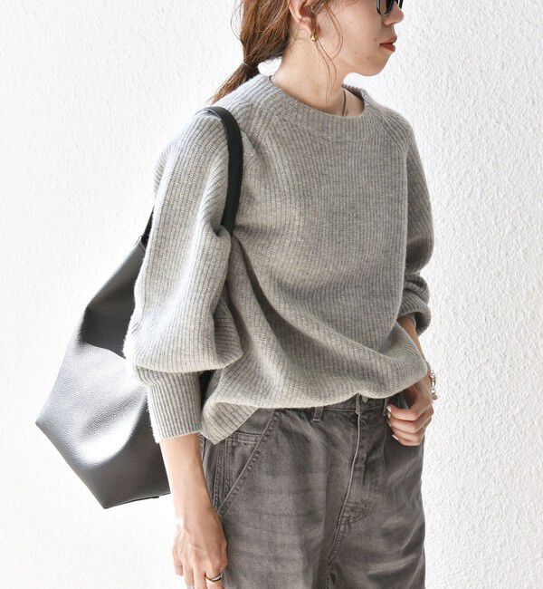 SHIPS any「SHIPS any:〈手洗い可能〉AQUA カシミヤ ミックス ハイネック ニット」|ニット・セーター|