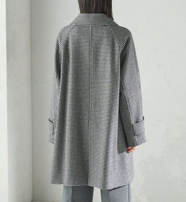 SHIPS for women「千鳥 / ソリッド ウール メルトン ステンカラー コート」|ステンカラーコート|