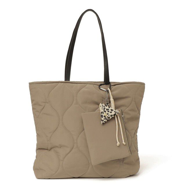 SHIPS any「《追加予約》【WEB限定】SHIPS any: チャーム付き キルティング スクエア A4 トート バッグ」|トートバッグ|