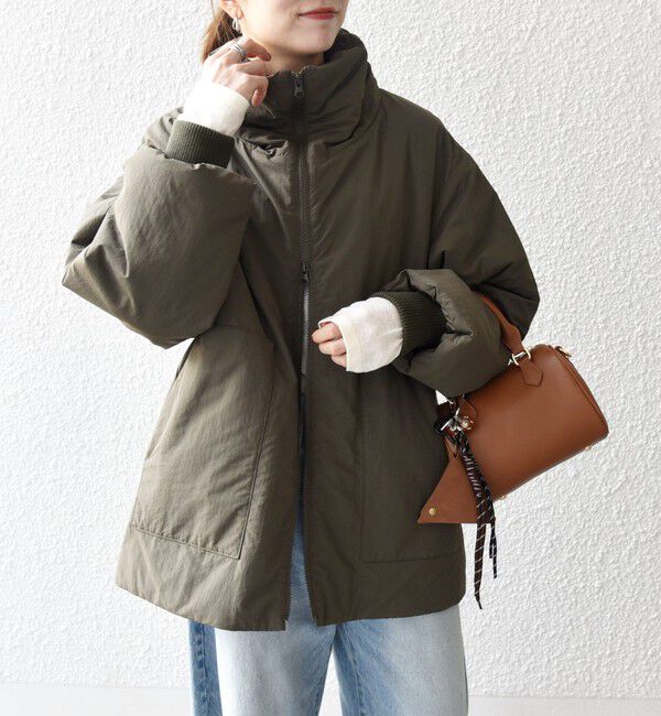 SHIPS any「【WEB限定】SHIPS any: 中綿 ダブル ジップ スタンド ブルゾン」|ブルゾン・スタジャン|