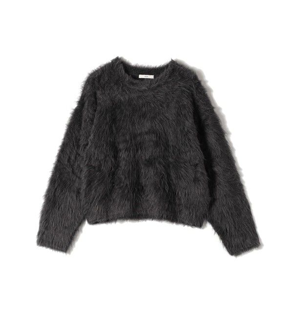 SHIPS for women「〈手洗い可能〉シャギー ファー クルーネック プルオーバー」|ニット・セーター|