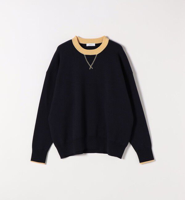 SHIPS any「SHIPS any:〈手洗い可能〉ダブルフェイス Vガゼット ニット プルオーバー」|ニット・セーター|