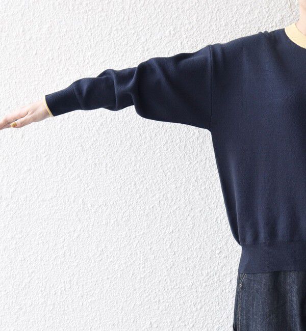 SHIPS any「SHIPS any:〈手洗い可能〉ダブルフェイス Vガゼット ニット プルオーバー」|ニット・セーター|