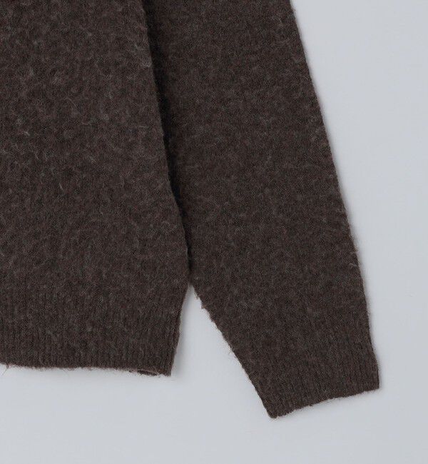 SHIPS「City Ambient Products: シャギー ヘンリー ネック ニット」|ニット・セーター|