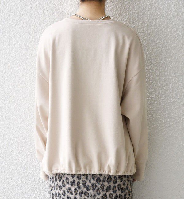 SHIPS any「SHIPS any:〈洗濯機可能〉裏毛 バイカラー ドロスト ルーズ スウェット プルオーバー」|スウェット・ジャージ|