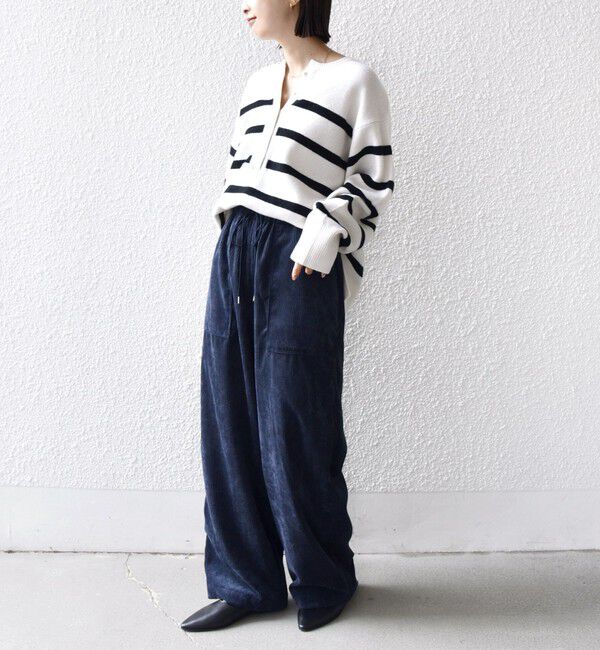 SHIPS for women「〈洗濯機可能〉TUMUGITO(R) コーデュロイ ドロスト パンツ 2」|その他|