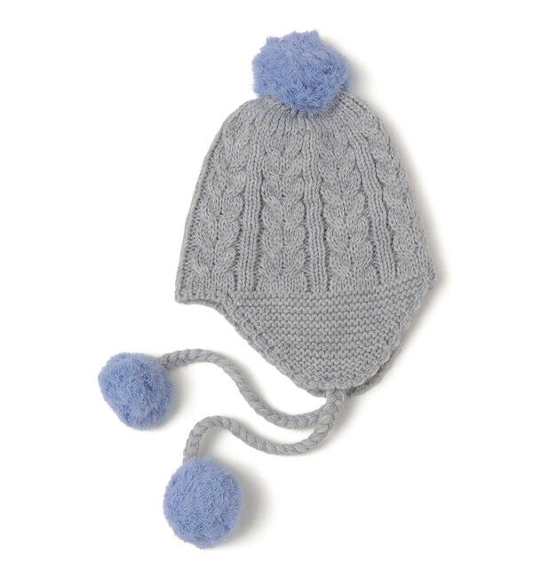 SHIPS KIDS「SHIPS KIDS:フライト ニット ワッチキャップ」|ニット帽|ライトグレー