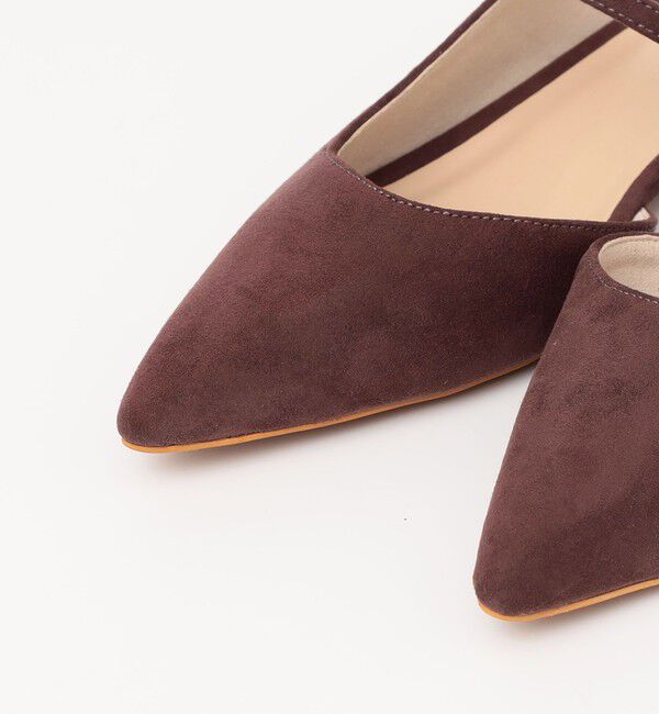 quaranciel「quaranciel: ポインテッド スリングバック フラット パンプス」|パンプス|