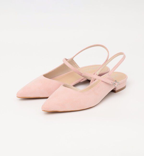 quaranciel「quaranciel: ポインテッド スリングバック フラット パンプス」|パンプス|
