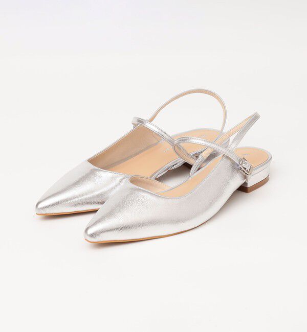 quaranciel「quaranciel: ポインテッド スリングバック フラット パンプス」|パンプス|