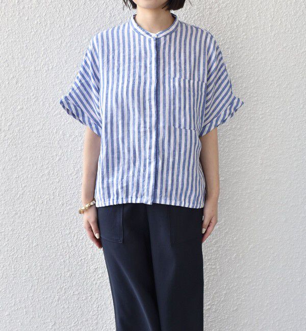 SHIPS Colors 「SHIPS Colors:〈洗濯機可能〉ユーロリネン (EURO Linen) ドロスト シャツ2◇」|シャツ・ブラウス|