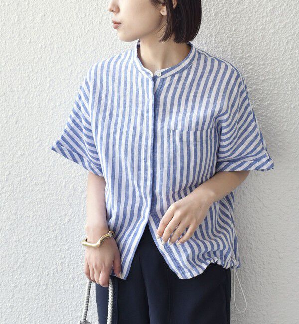 SHIPS Colors 「SHIPS Colors:〈洗濯機可能〉ユーロリネン (EURO Linen) ドロスト シャツ2◇」|シャツ・ブラウス|