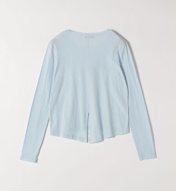 quaranciel「quaranciel:〈接触冷感/手洗い可能〉シアー コットン クルーネック ロンTEE」|Tシャツ・カットソー|